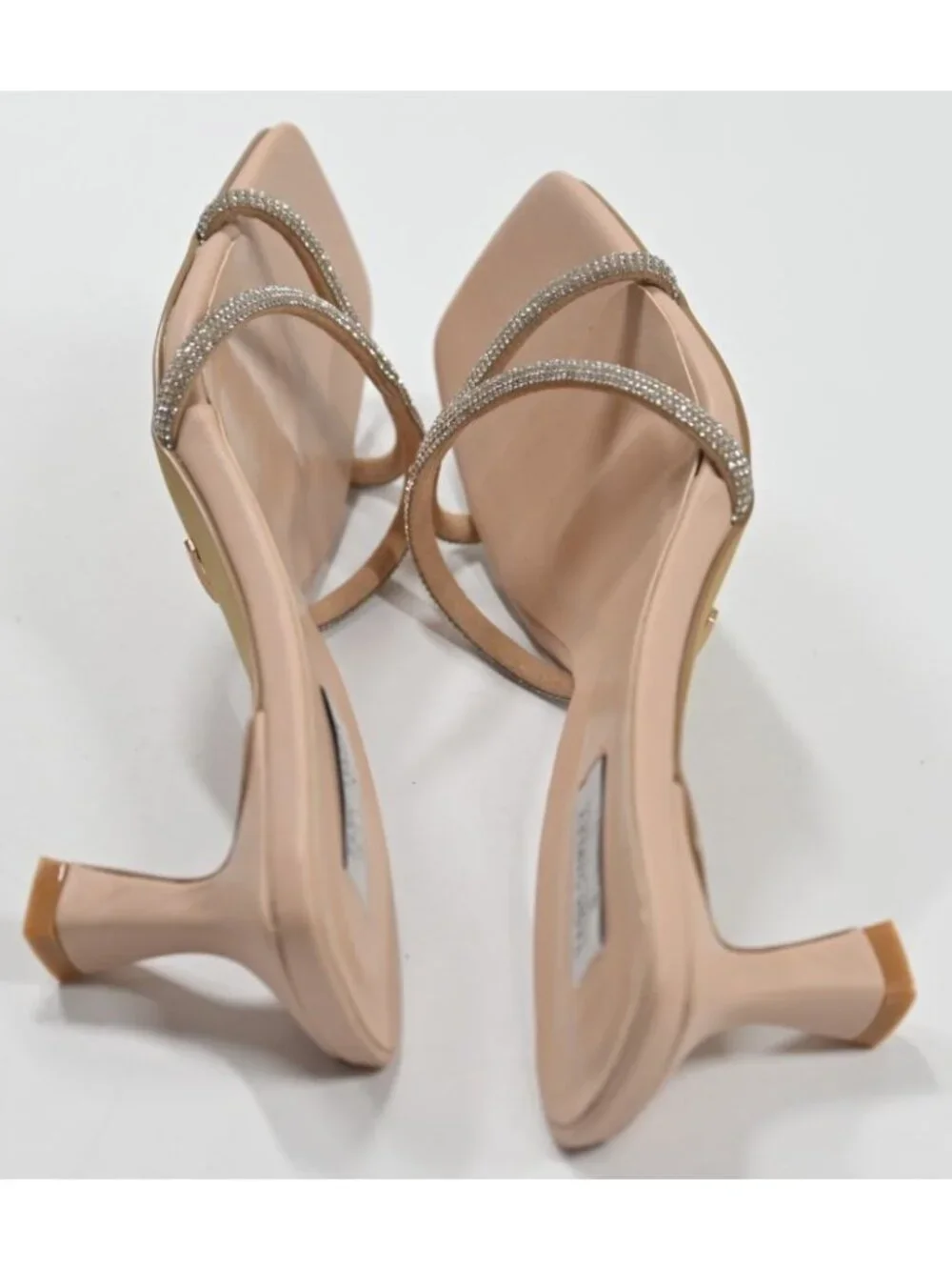 Billini x Tash Oakley Milan Heel in Nude Silver